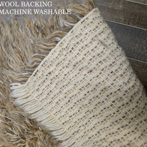 ORGANIC GREEK FLOKATI WOOL PET BEDS-44" X 48" 100% NATURAL WOOL-PETS LOVE THEM - Picture 7 of 8